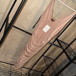 Forever 21 bodycon knit dress size small taupe